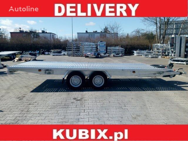 new Kubix  twin-axle straight car hauler, 500×210, metal sheet, low wh car transporter trailer
