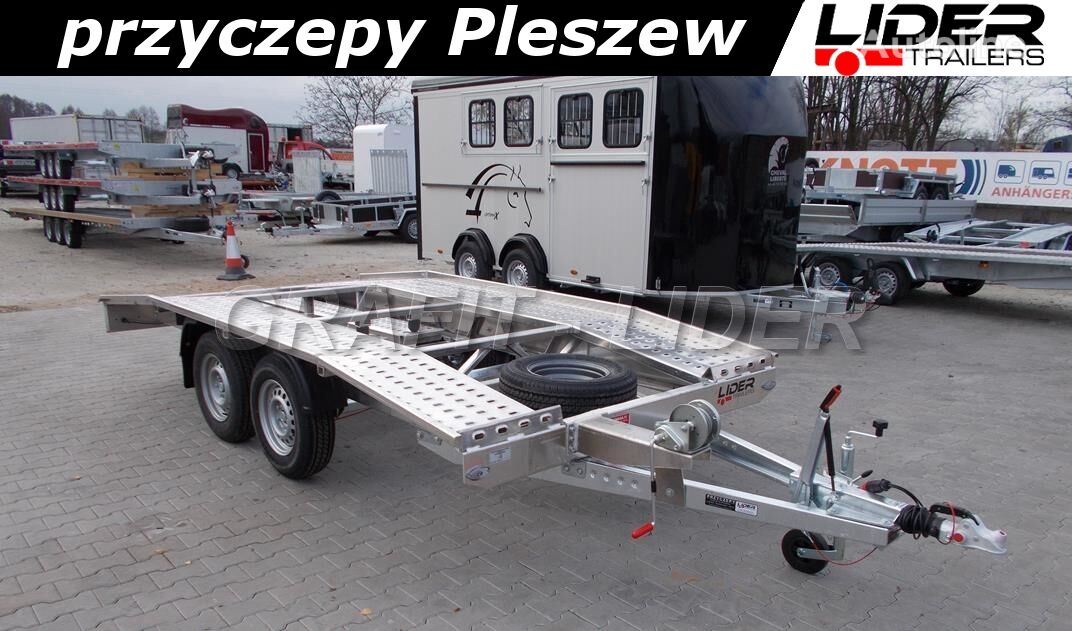 new Niewiadów BR-052 WYPRZEDAŻ! przyczepa 400x200cm, AD40 Alu, laweta aluminio car transporter trailer