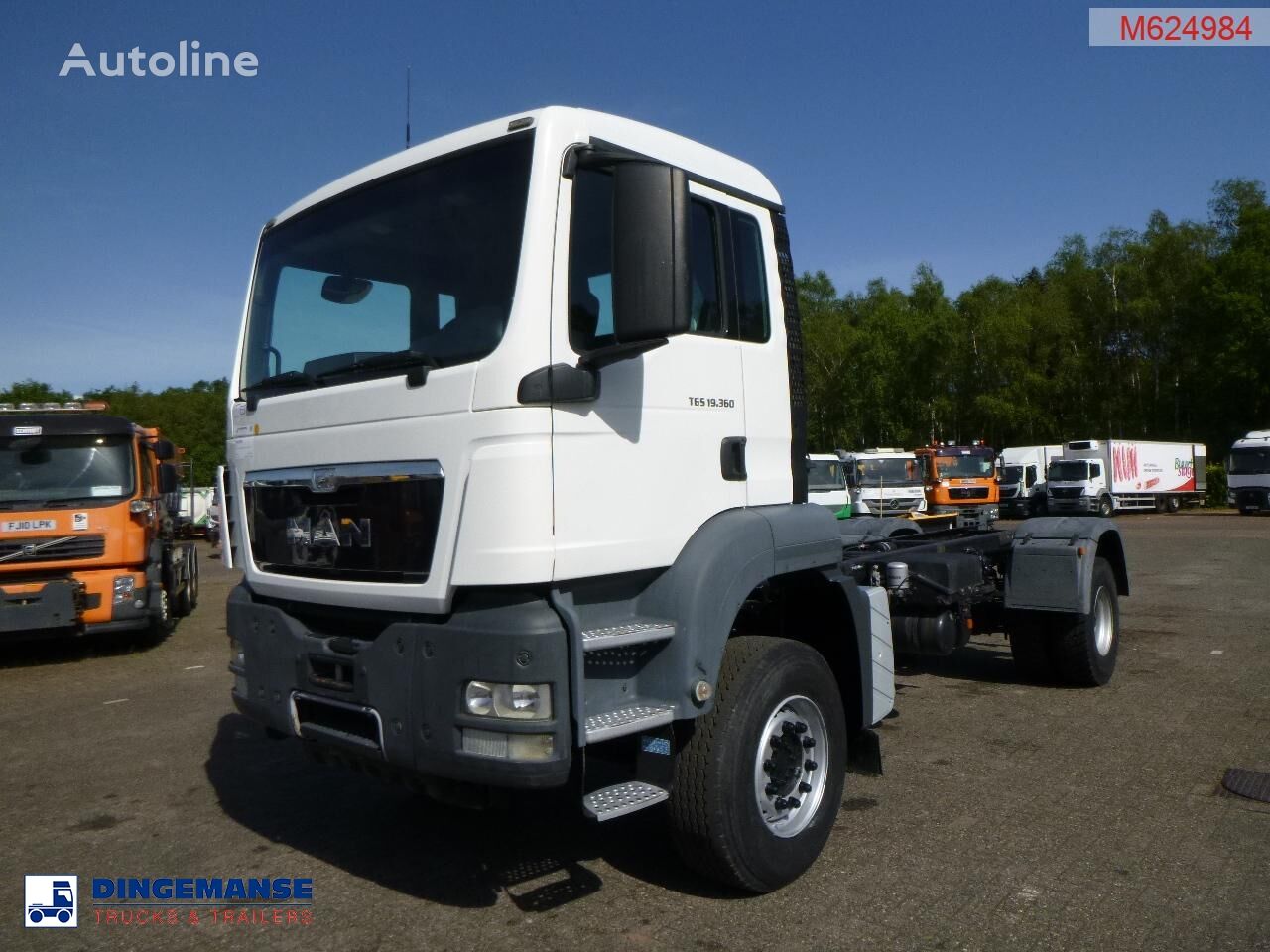 MAN TGS 19.360 4X2 BBS manual Euro 2 chassis + PTO chassis truck