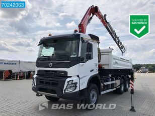 new Volvo FMX 430 6X4 Fassi F235 Kran 11m3 3-Seiten-Kipper Big-Axle dump truck