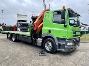 DAF CF 85.460 6x2 CRANE PALFINGER PK 23500 B (3x) - RETARDER - RADIO flatbed truck