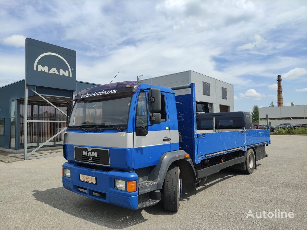 MAN 14-224 125 tkm !!!Warranty flatbed truck