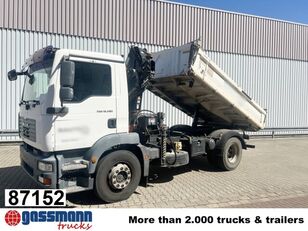 MAN TGM 18.280 4X2 BB mit Kran Hiab 099-2 CL flatbed truck