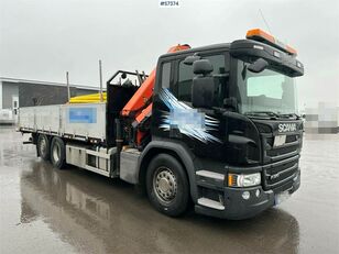 Scania P370 flatbed truck