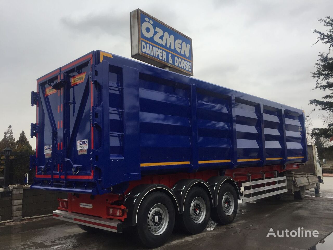 new Özmen Damper 55 m3 SCRAP METAL  CARRIER grain semi-trailer