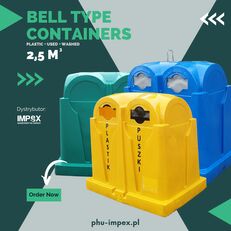 Containers - BELL TYPE 2,5 m3 (plastic) waste container