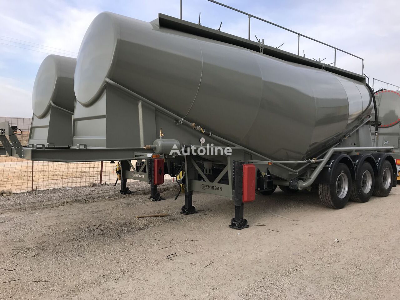 new Emirsan 2023 Cement Tanker from Factory, 3 Pcs, 30 m3 Ready for Shipment cement tank trailer