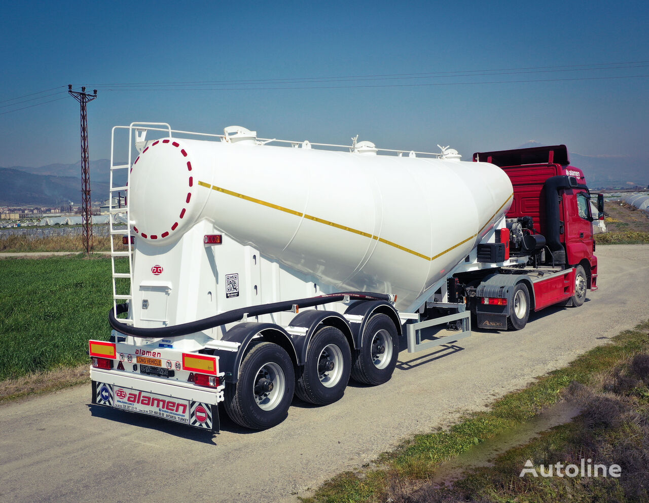 new Alamen Any size brand new cement bulker, dry-bulk silo silo tank trailer