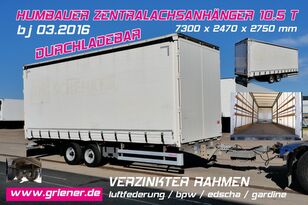 Humbaur TANDEM GARDINE DURCHLADEBAR 10,5 t BPW tilt trailer