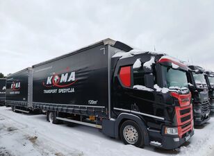 Scania R Zestaw 7,7+7,7 tilt truck