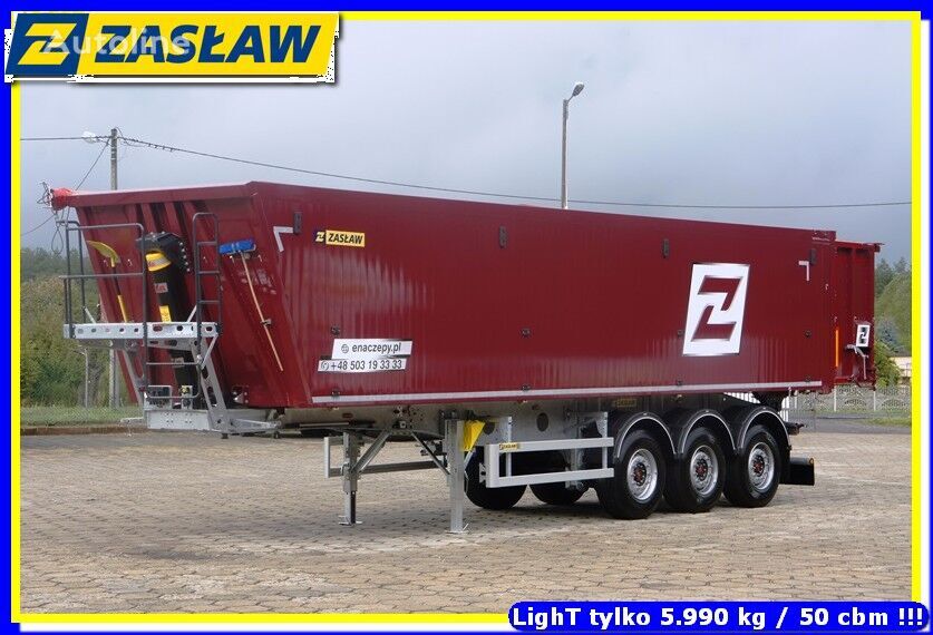 new Zasław 50 m³ samosval alyumienviy klapan-dverey ZernovoZ  tipper semi-trailer