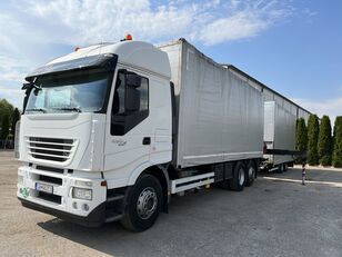 IVECO STRALIS 450 tilt truck + tilt trailer